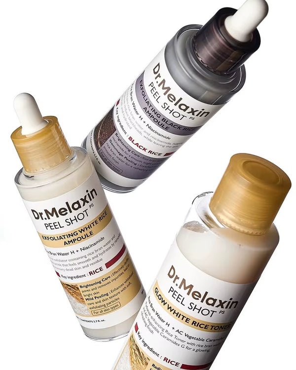 Dr. Melaxin Rice Exfoliating Serum Facial Moisturizing Soften Serum Blackhead Removal Hydrating Pore Shrinking Korean Skin Care