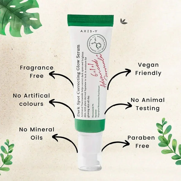 1Pcs/50Ml Axis-Y Dark Spot Correction Serum Effectively Improves Dark Face Moisturizing Whitening Brightening Soothing Serum New