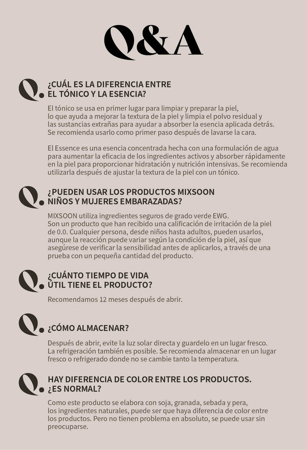 Mixsoon Bean Essence