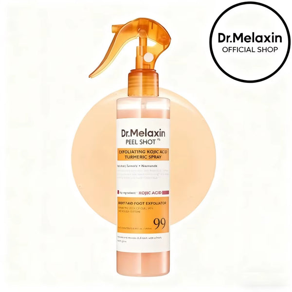 Dr. Melaxin Peel Shot Kojic Acid Turmeric Spray Curcumin Gentle Exfoliating Improve Dullness Moisturizing Nourishing Skin Care