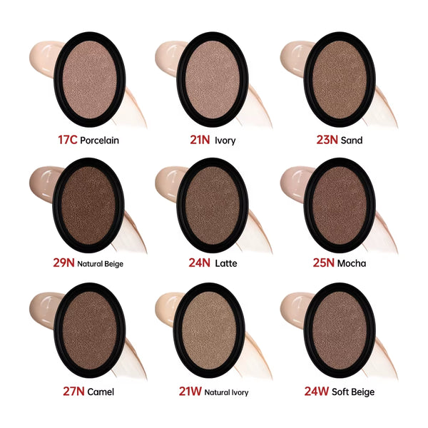 TIRTIR Cushion Refills Foundation Sunscreen Waterproof Long-Lasting Brighten Foundation Cream Women Base Makeup Face Cosmetics