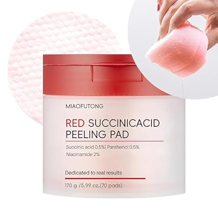 Facial Peeling Pads with Succinic Acid, (70p, Succinic Acid