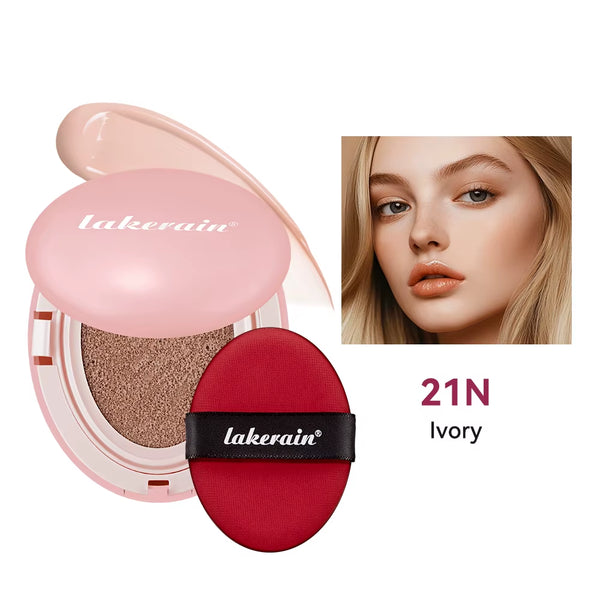 Lakerain Cushion Foundation Korean Makeup Base Mist Foundations Makeup Full Coverage Long-Lasting Cc Cream Sunscreen Cosmetic