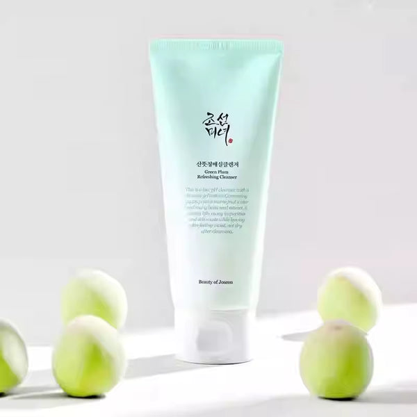 Fresh Green Plum Facial Cleanser Cleanses the Skin Leaving It Pure and Clear Green Plum Refreshing Gel Cleanser
