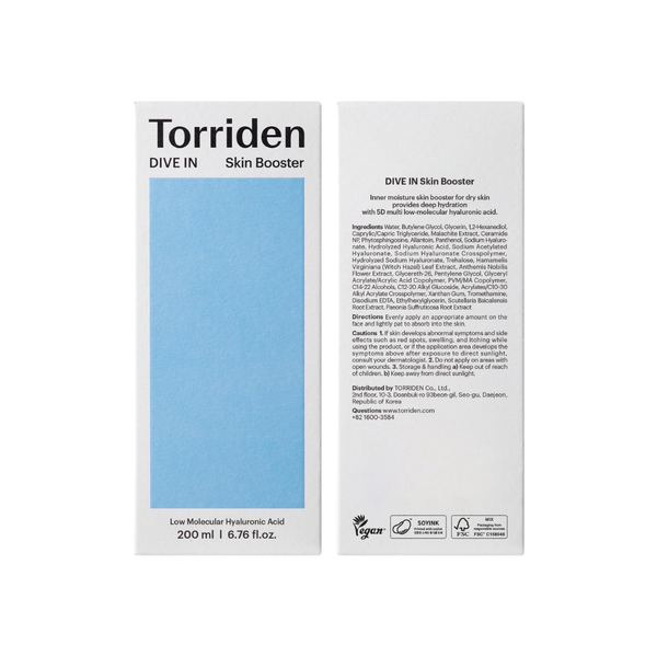 Torriden DIVE IN Low Molecular Hyaluronic Acid Skin Booster - 200ml