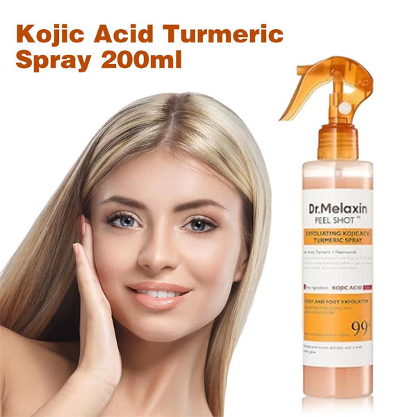 Dr. Melaxin Peel Shot Kojic Acid Turmeric Spray Curcumin Gentle Exfoliating Improve Dullness Moisturizing Nourishing Skin Care