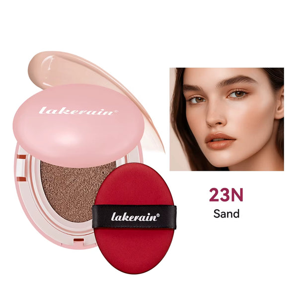 Lakerain Cushion Foundation Korean Makeup Base Mist Foundations Makeup Full Coverage Long-Lasting Cc Cream Sunscreen Cosmetic