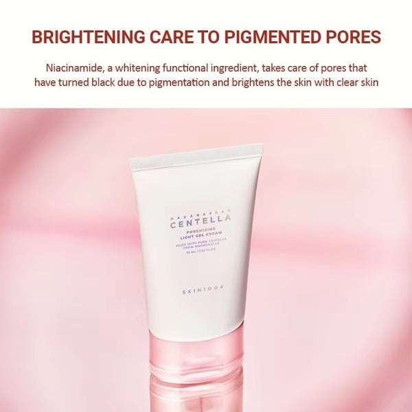 SKIN1004 Madagascar Centella Poremizing Light Gel Cream 75Ml Pores Care Deep Hydration Facial Creams Skincare Beauty Products