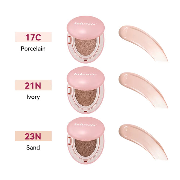 Lakerain Cushion Foundation Korean Makeup Base Mist Foundations Makeup Full Coverage Long-Lasting Cc Cream Sunscreen Cosmetic