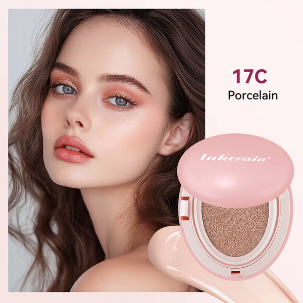 Lakerain Cushion Foundation Korean Makeup Base Mist Foundations Makeup Full Coverage Long-Lasting Cc Cream Sunscreen Cosmetic