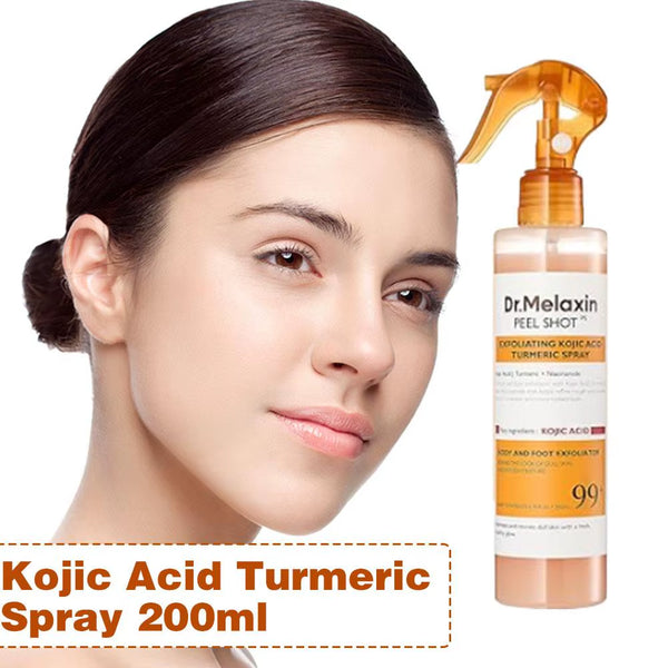 Dr. Melaxin Peel Shot Kojic Acid Turmeric Spray Curcumin Gentle Exfoliating Improve Dullness Moisturizing Nourishing Skin Care