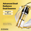 COSRX Niacinamide 5%+Snail Mucin 74% Dual Essence Advanced Snail Radiance Hydrating anti Aging Face Serum Korean Skin Care 80Ml