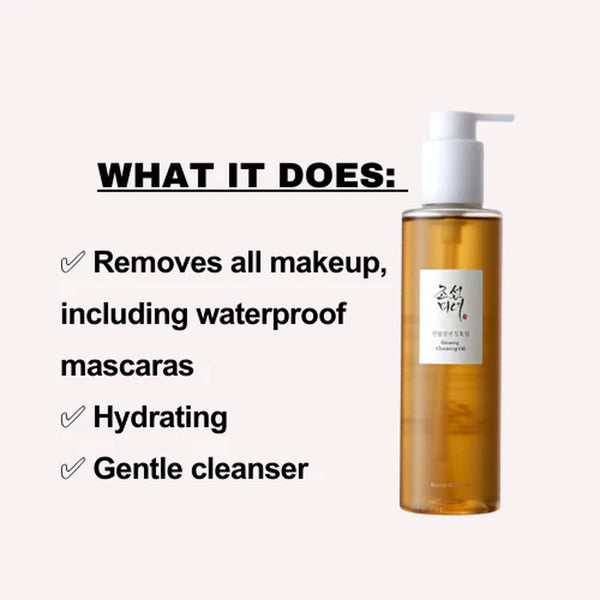 Glow Up with Beauty of Joseon's Ginseng Cleansing Oil! 🌿✨ 210ml of pure skincare magic! #SkincareGoals #BeautyRoutine