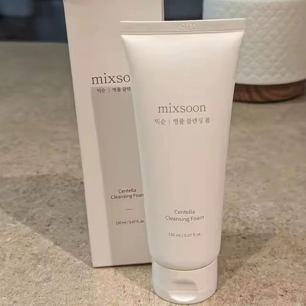 Mixsoon Centella Cleansing Foam Korean Facial Cleanser Delicate Foam Deep Cleansing Oil Control Soothing and Moisturizating